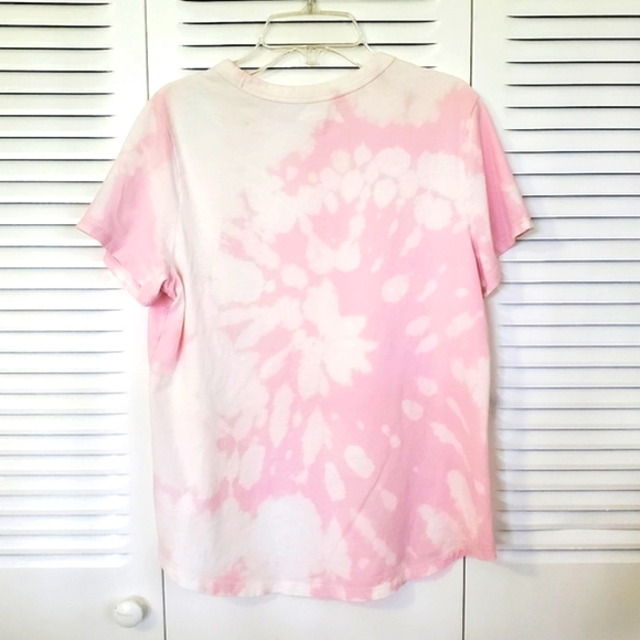 Old Navy pink and white tie dye shirt, size M - Picture 3 of 8